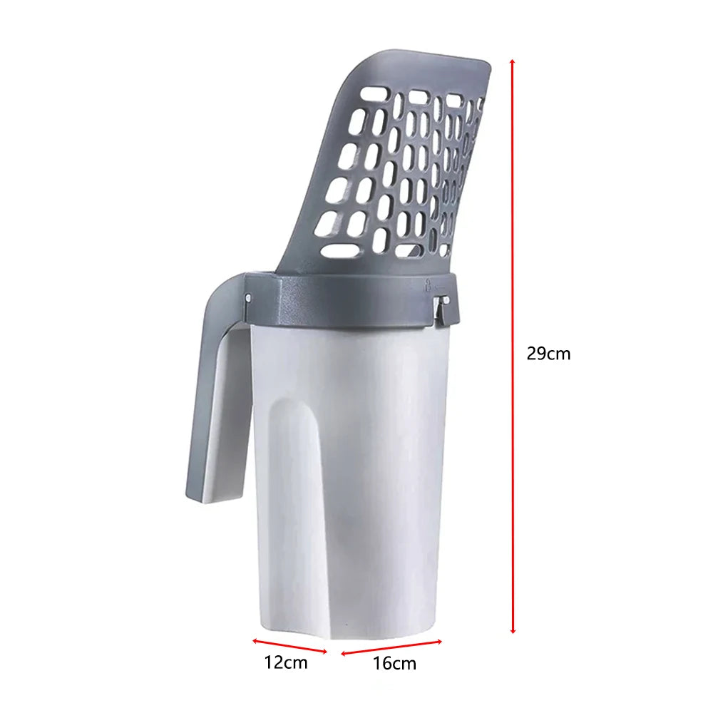 Cat Litter Scoop with Built-in Waste Bin