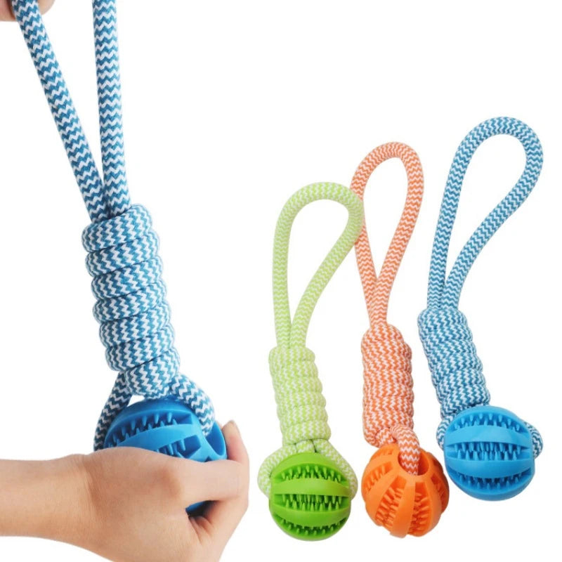 Pet Tooth Cleaning Ball with Rope