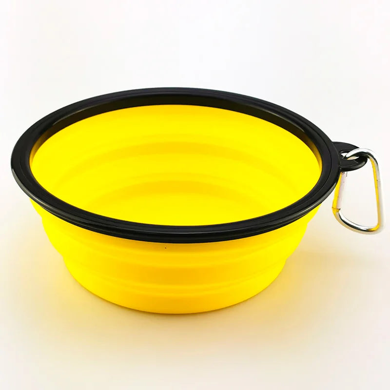 Pet Silicone Dog Food Water Bowl