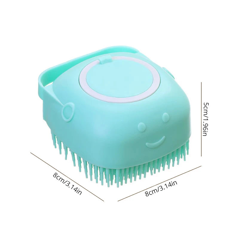 Silicone Pet Bathing & Grooming Brush