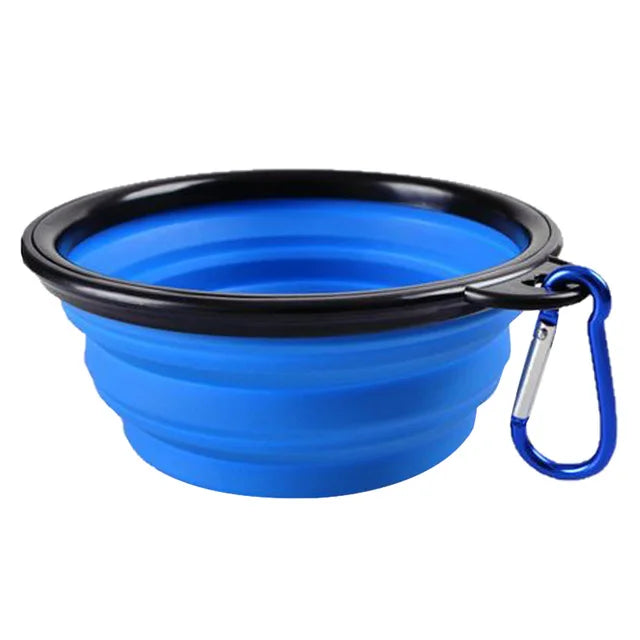 Pet Silicone Dog Food Water Bowl