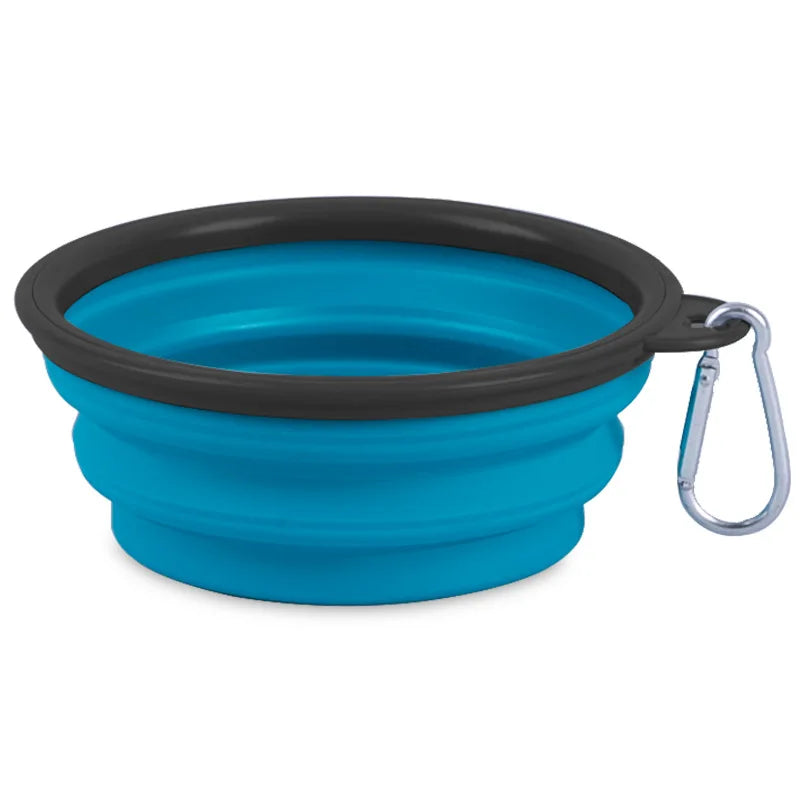 Pet Silicone Dog Food Water Bowl