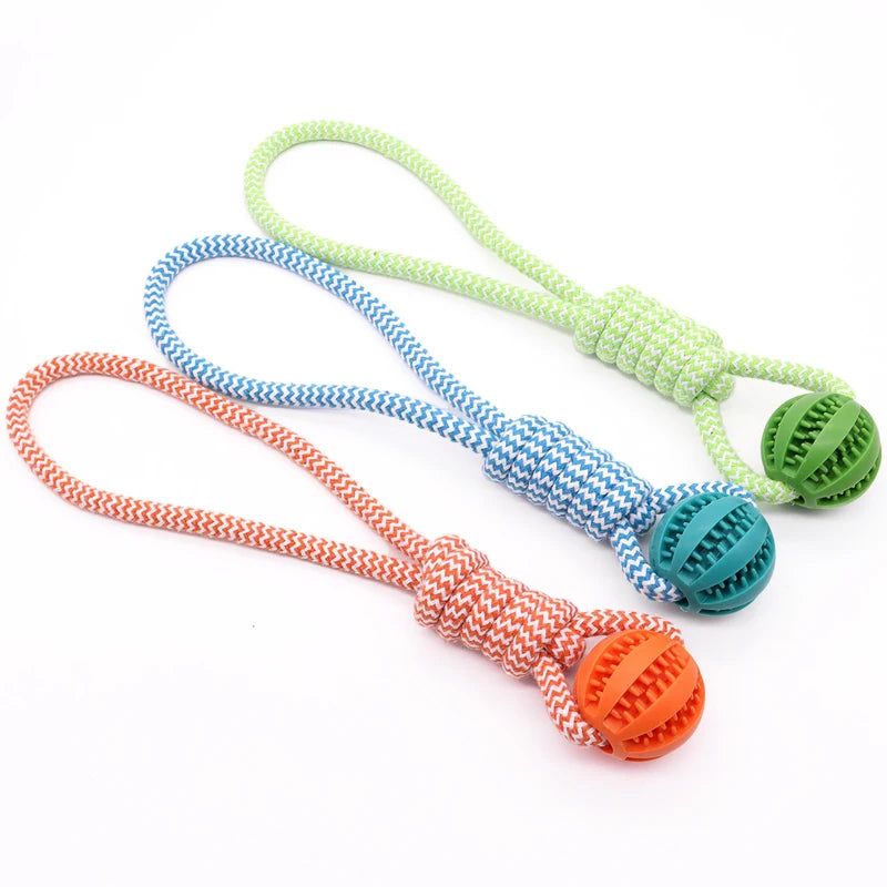 Pet Tooth Cleaning Ball with Rope