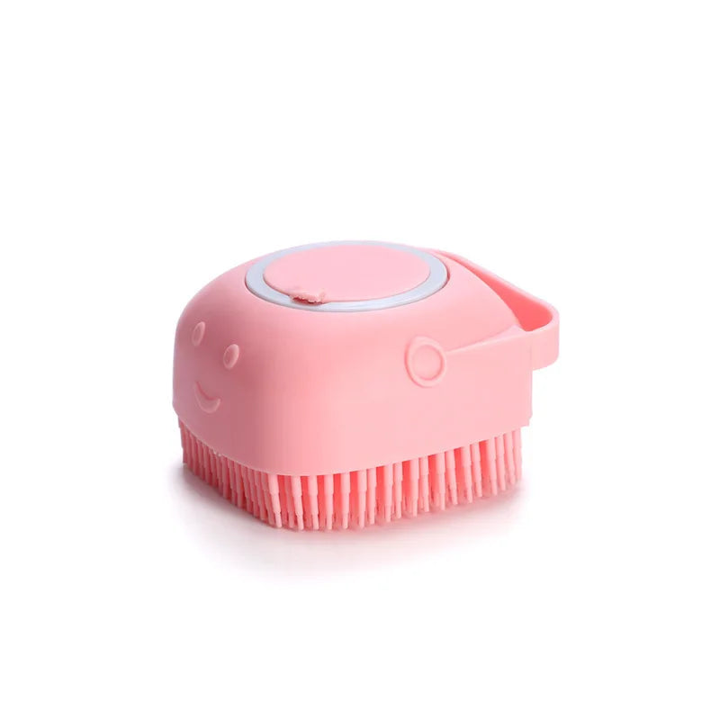 Silicone Pet Bathing & Grooming Brush