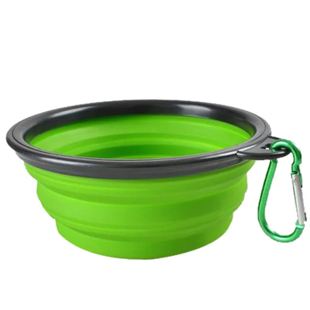 Pet Silicone Dog Food Water Bowl