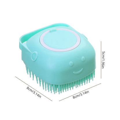 Silicone Pet Bathing & Grooming Brush