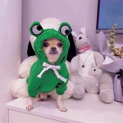 Cute Frog Hoodie for Pet